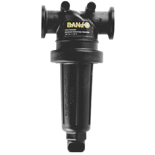 BANJO 2" STD FLANGE T- STRAINER W/100 MESH SCREN