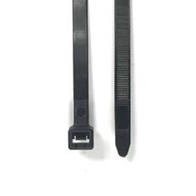 30" BLACK NYLON TIE ZIP STRAP - 100/BAG