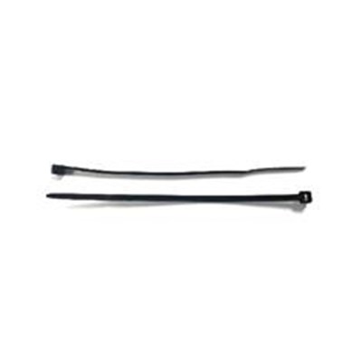 4" BLACK NYLON TIE ZIP STRAP - 100/BAG