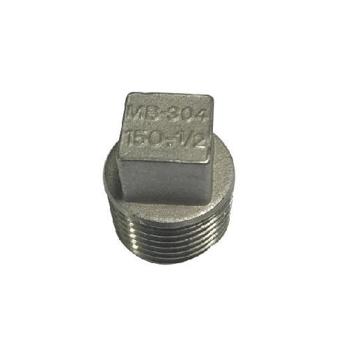 1/2" THREADED PLUG 304 STAINLESS STEEL
