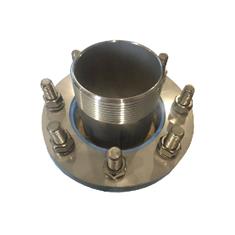 4" HALF NIPPLE BOLTED TANK FITTING, 316 SS