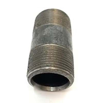 BLACK IRON 1" X 3" LONG PIPE NIPPLE-SCHEDULE 80