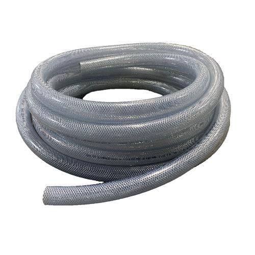 1 1/2" REINFORCED CLEAR VINYL HOSE 50' ROLL