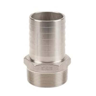 BANJO 3" MPT X 3" HOSE BARB - STAINLESS STEEL
