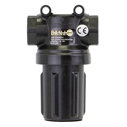 BANJO 1/2" MINI T-LINE  STRAINER- 50 MESH SCREEN