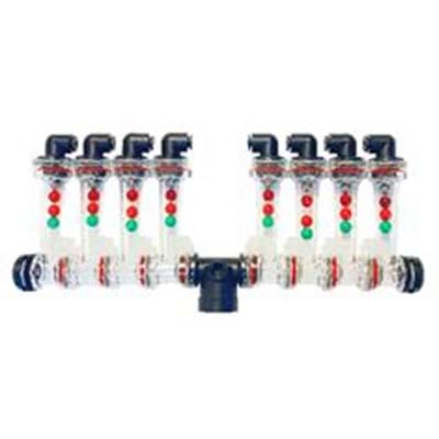 WILGER 8 ROW MONITOR-1/4 PUSH-TO-CONNECT-90 4-T-4