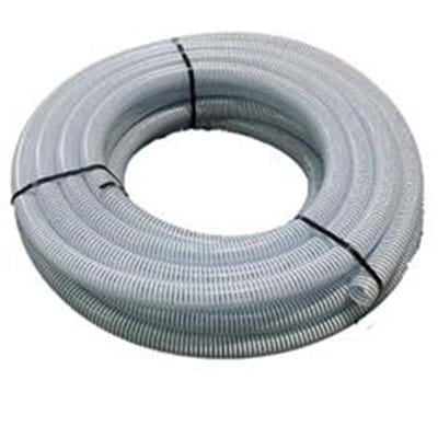 1 1/2" PVC CLEAR WITH WHITE HELIX HOSE 100&amp;#8217; ROLL QTY 