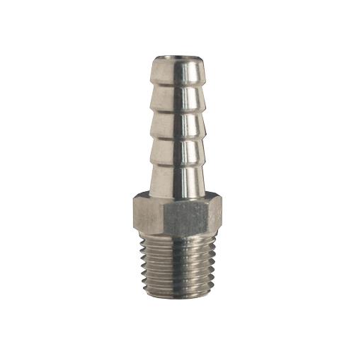 Stainless Steel Hose Barb 3/8" Barb by 1/2" MPT 