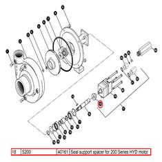 ACE SEAL SUPPORT SPACER FOR 200 SERIES HYD MOTOR