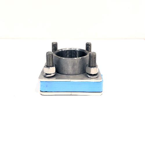 4-BOLT FITTING 316 STAINLESS STEEL 2” FPT X 2” FPT WITH XLPE GASKET STANDARD LENGTH STUDS 